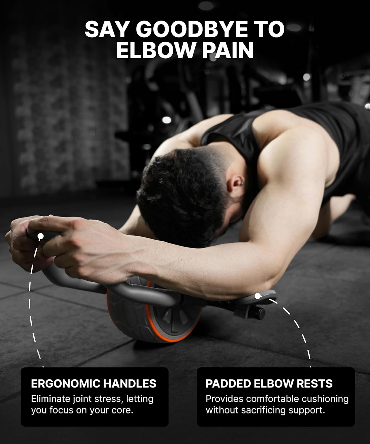 DMoose フィットネス アブローラーホイール 肘サポート - Ab Roller Wheel With Elbow Support のレビューと価格
