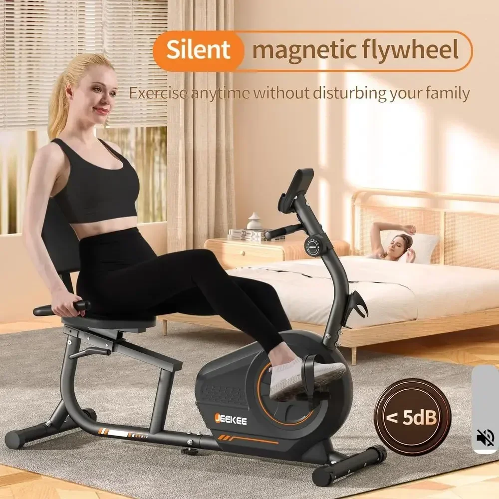 16段階の負荷調整が可能で、最大400ポンドの負荷に耐えられ - Exercise Bike Magnetic Resistance のレビューと価格