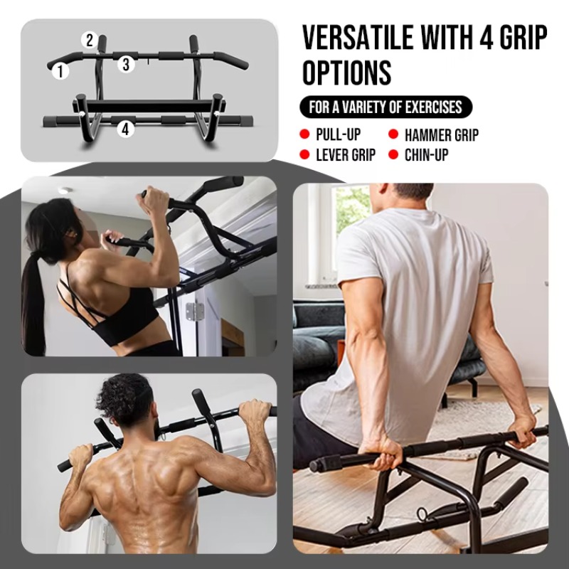 工場直販のプロ仕様ネジと滑り止め付きドアプルアップバー（パッ - Door Pull Up Bar No Screw のレビューと価格